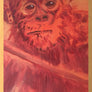 Baby Orangutan - Handmade Acrylic Original Painting