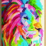 Transgender Lion - Handmade Acrylic Original Painting