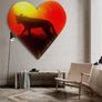 Heart Hunting Leopard - Handmade Acrylic Original Painting