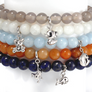 Lapis Lazuli Bracelet with Whale Charm 6mm