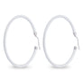 Xtinctio - These circular white bronze enameled hoop earrings are hand made in Italy by a 3rd generation goldsmith using the ancient Etruscan art of enameling.