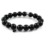 Black Onyx Stretch Beaded Bracelet