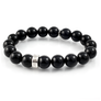 Black Onyx Stretch Beaded Bracelet