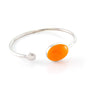 Xtinctio Stretch Bangle comfortable, timeless and chic Hand made in Italy by a 3rd generation Goldsmith   Triple dipped Palladium and enamel   Imbued with the spirit of the animal it represents and serving as a constant reminder that in this age of extinction, we are all connected to every living thing Imbued with the spirit of the endangered Orangutan