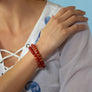 Carnelian Stretch Beaded Bracelet