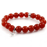 Carnelian Stretch Beaded Bracelet