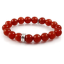 Carnelian Stretch Beaded Bracelet