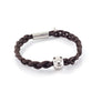 Xtinctio - Bracelet - Unisex eco friendly waxed linen/cotton cord with Polar Bear animal charm (brass dipped in platinum) and magnetic steel clasp.  This bracelet is made in honor of the critically endangered Polar Bear   Xtinctio - For The Survival Of The Species -