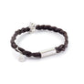 Xtinctio - Bracelet Unisex eco friendly waxed linen/cotton cord with animal charm (brass dipped in platinum) and magnetic steel clasp. Imbued with the spirit of the endangered Rhinoceros and serving as a constant reminder that in this age of extinction, we are all connected to every living thing.