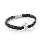 Xtinctio - Bracelet Unisex eco friendly waxed linen/cotton cord with animal charm (brass dipped in platinum) and magnetic steel clasp. Imbued with the spirit of the endangered Rhinoceros and serving as a constant reminder that in this age of extinction, we are all connected to every living thing.