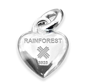 Xtinctio - This Necklace eco conscious, timeless represents love and compassion for these wonderful creatures, Rainforest Heart shaped Pendant 925 sterling silver with enlaied enameled 925 sterling  necklace, representing our commitment to protecting this critically endangered cornerstone species.   Xtinctio - For The Survival Of The Species -