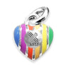 Heart Rainbow Pendant Necklace