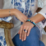 Xtinctio - Stretch Bangle timeless, comfortable and chic Hand made in Italy by a 3rd generation Goldsmith eco conscious with triple dipped platinum and enamel. Imbued with the spirit of our endangered Sea Mammals/ Whale