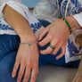 Rainbow Heart Bracelet 925 Sterling