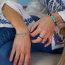 925 Sterling silver Turquoise Heart charm bracelet representing your commitment to protecting these critically endangered species and their habitats. 50% of all profits are donated to organizations that protect endangered species and their habitats.