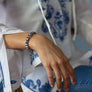 Highly Durable, Comfortable, Fun and well made . Eco-conscious linen/cotton blend HOPE ELEPHANT bracelet is lovingly hand made in the USA and UK.  Easy on, easy off magnetic clasp.  Xtinctio donates 50% of all profits to organizations that protect the most endangered species on earth and their habitats. Our partner in Elephant conservation is the most successful orphan elephant rehabilitation in the world, The David Sheldrick Wildlife Trust, which receives 20% of all proceeds.
