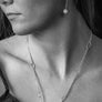 Sterling silver Ball Hook pendant Earring with  blue Chalcedony representing your commitment to protecting these critically endangered species and their habitats.