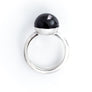 Xtinctio - This Etruscan Sphere  Ring is hand made in Italy by a 3rd generation goldsmith using 925 Silver and enamel.  Engraved with our X logo, it is a positive reminder of our connection to every living thing in this age of extinction. Our partner in Rhinoceros