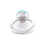 Xtinctio - This Etruscan Sphere ring is hand made in Italy by a 3rd generation Goldsmith. Eco conscious 925 Silver and enamel. Engraved with our logo serving as a constant reminder that in this age of extinction, we are all connected to every living thing. Our partner in Ocean Conservation is The Coral Reef Restoration.