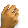 Xtinctio This Together Ring in 925 Sterling Silver is engraved with the word "TOGETHER" that symbolizes our interdependence with everything on earth. It is a positive reminder of our connection to every living thing in this age of extinction. 50% of all profits go towards protecting the most endangered species on the planet earth.