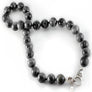 Labradorite Beaded Necklace 12MM