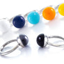Made in Italy by a 3rd generation Goldsmith. Eco conscious white Bronze and glass enamel. 50% of all profits go towards protecting the most endangered species on the planet earth. Each ring is engraved with the endangered animal or habitat it represents. Collect them in all 8 colors!
