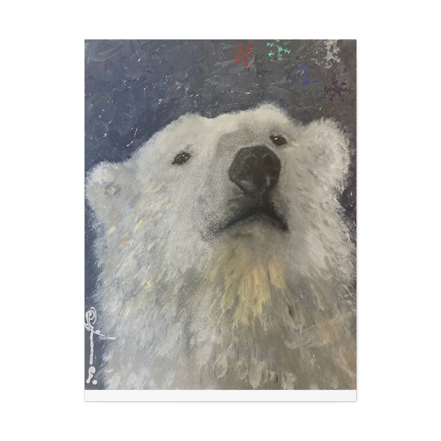 POLAR BEAR Canvas Stretched, 1.5''