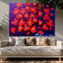 Somerset’s Poppy Fields - Handmade Acrylic Original Painting