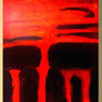Stonehenge Mystery’s Red - Handmade Acrylic Original Painting