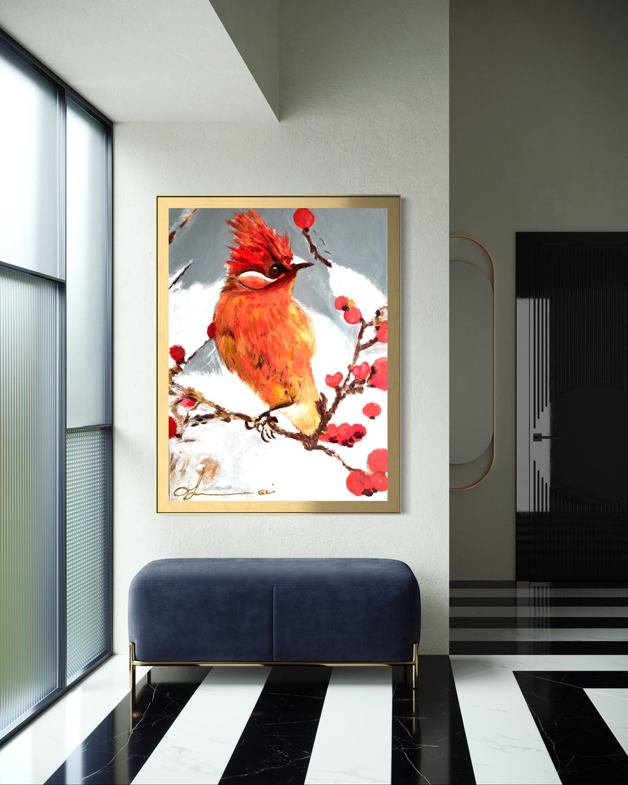 Bird of the Enchanted Forest Handmade - Acrylic Original Painting