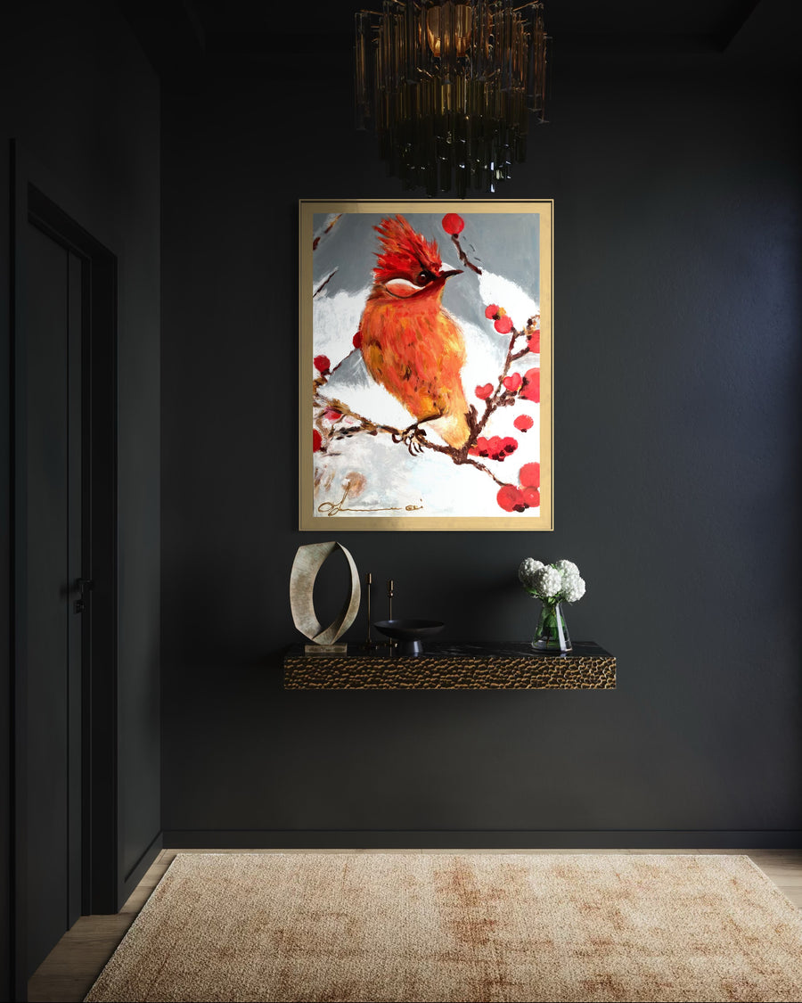 Bird of the Enchanted Forest Handmade - Acrylic Original Painting