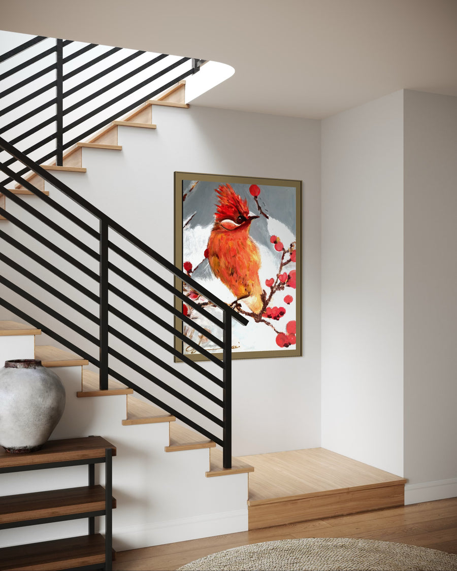 Bird of the Enchanted Forest Handmade - Acrylic Original Painting