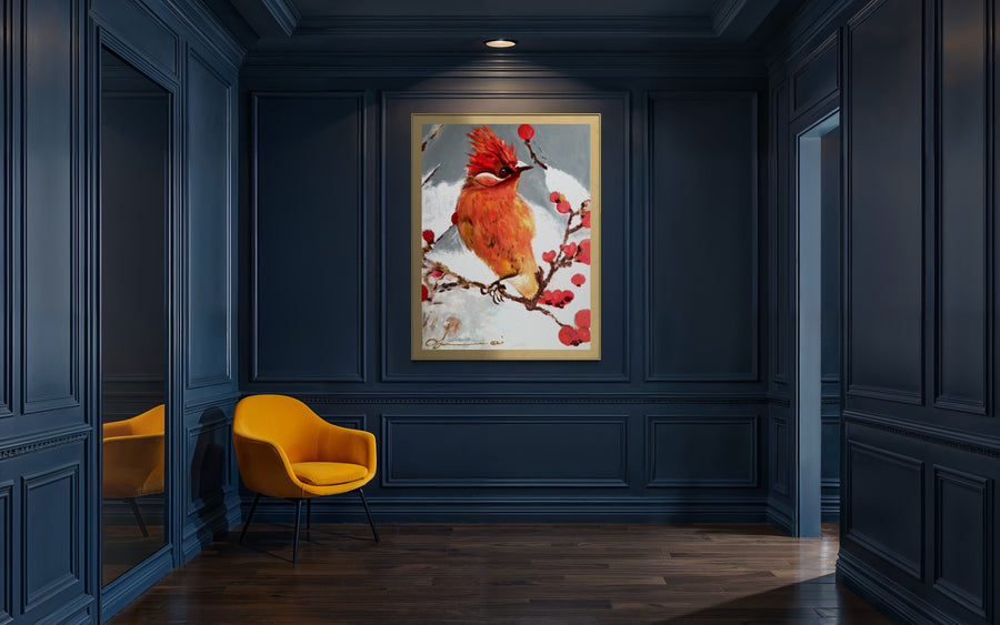 Bird of the Enchanted Forest Handmade - Acrylic Original Painting