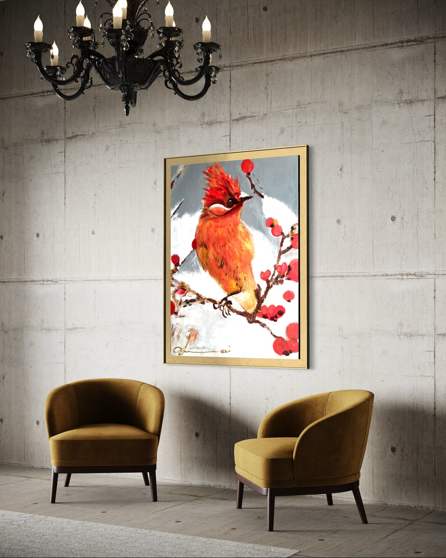 Bird of the Enchanted Forest Handmade - Acrylic Original Painting