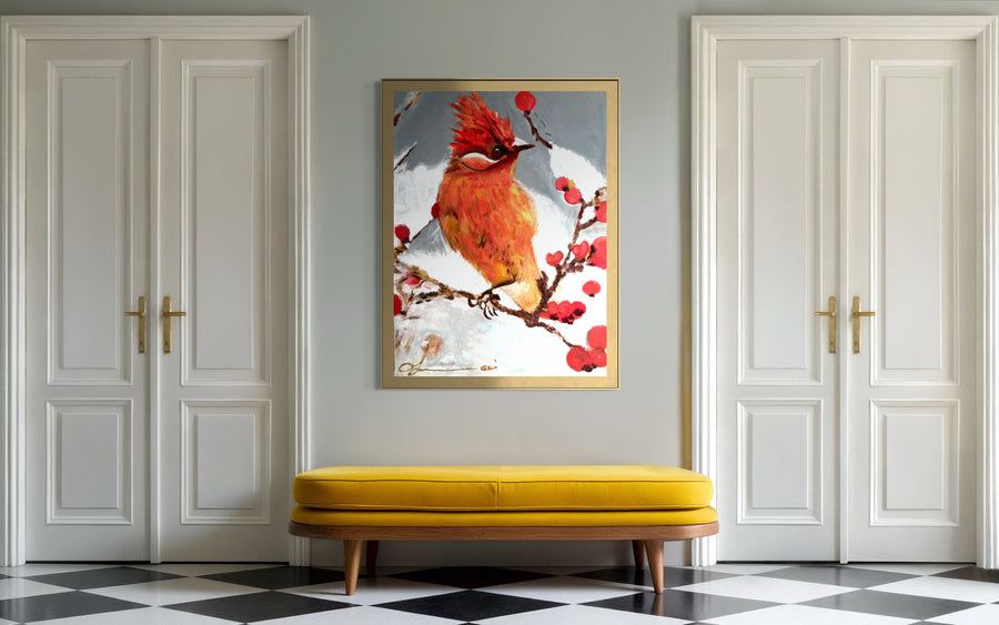 Bird of the Enchanted Forest Handmade - Acrylic Original Painting