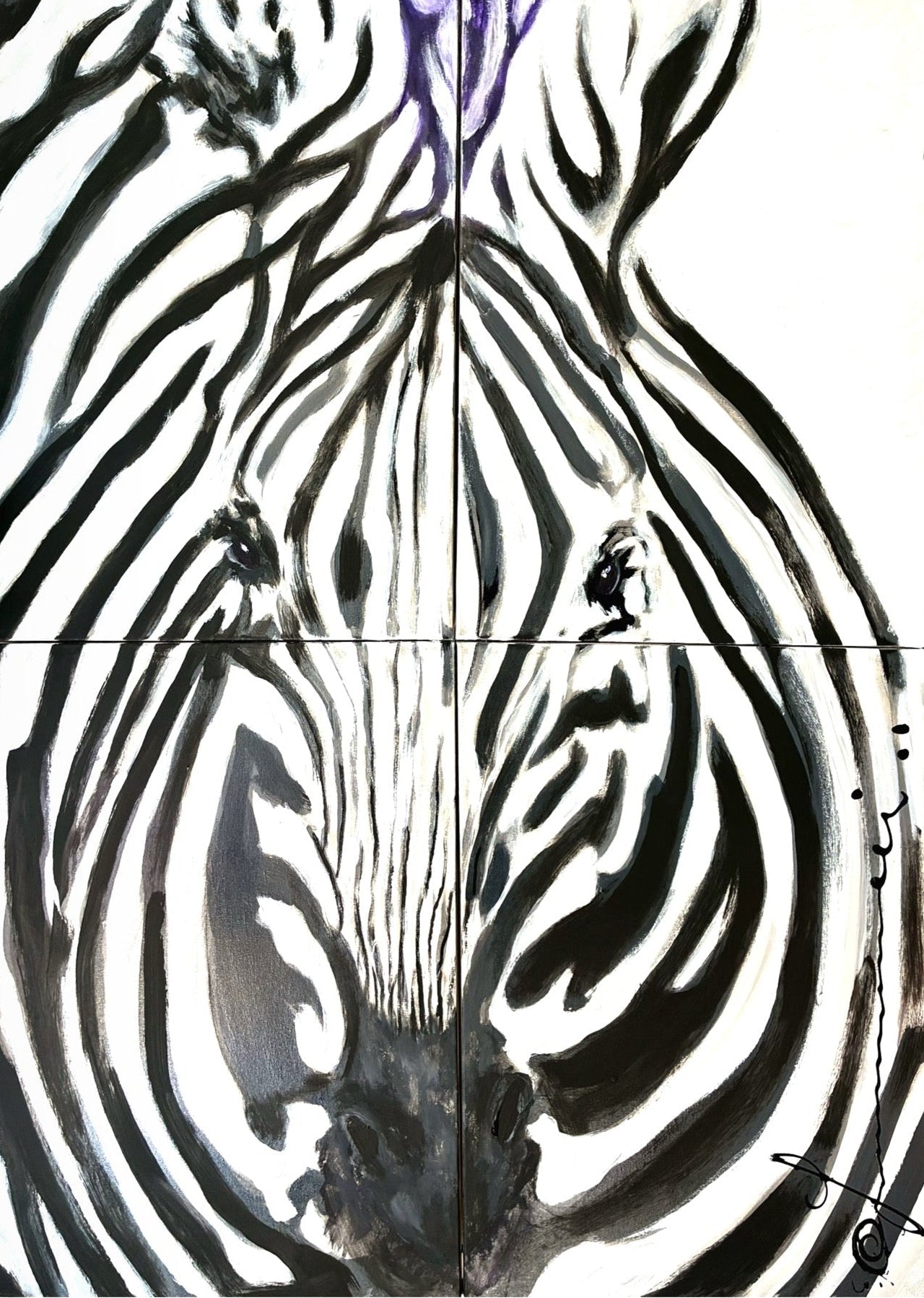 Zebra - Handmade Acrylic Original Painting
