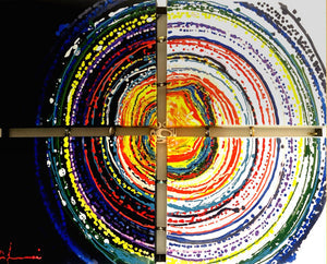 Earth in a Spiral - Handmade Acrylic Original Painting