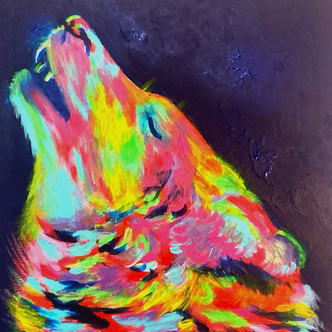 She Wolf - Handmade Acrylic Original Painting