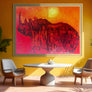 White Rhino Acrylic Handmade 'Original Painting