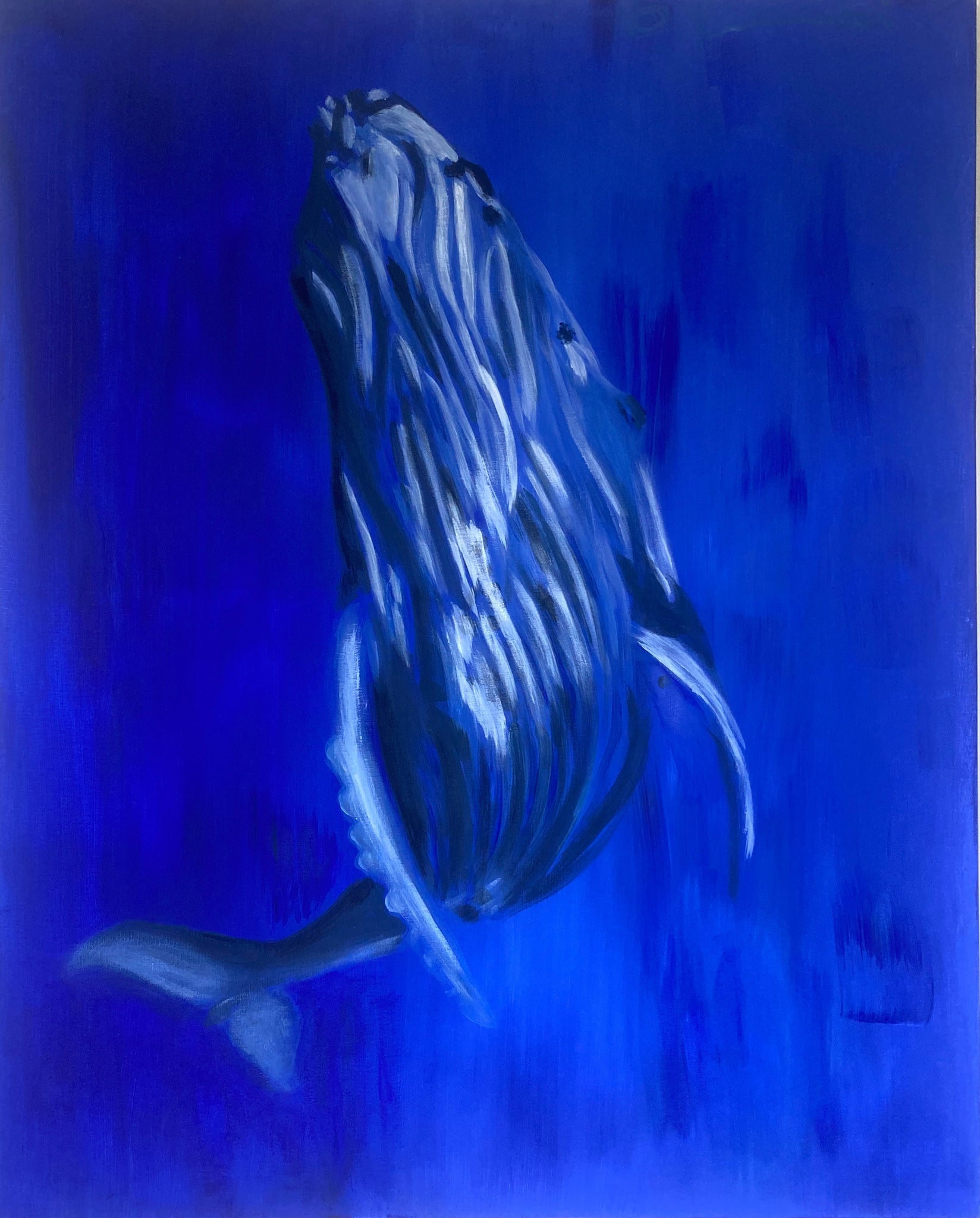 Humpback Whale - Handmade Acrylic Original Painting