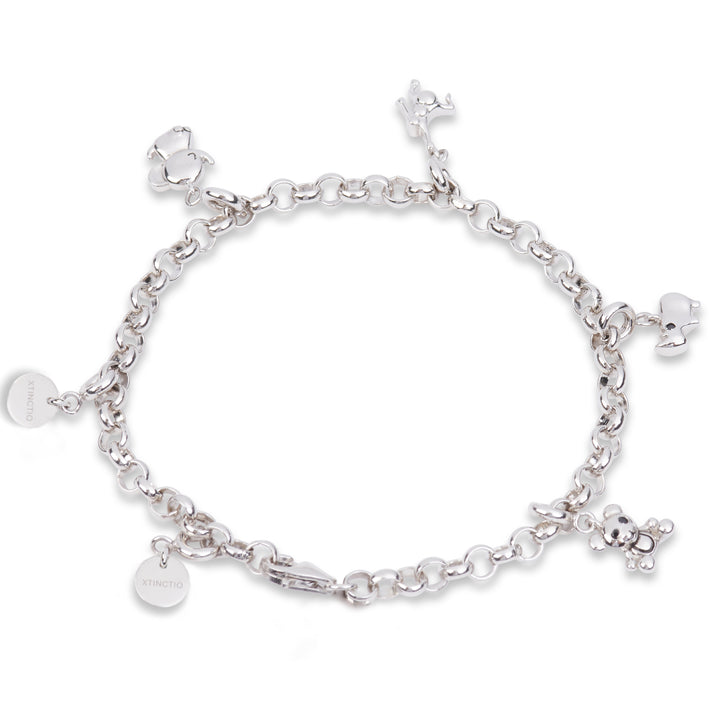 Wildlife Charm Bracelet | Sterling Silver Charm Bracelet