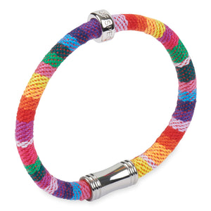 Xtinctio Highly Durable, Comfortable, Fun and well made Eco conscious linen cotton HOPE bracelet is lovingly hand made in the USA   Each color represents an endangered species that we are partnering to protect creating a rainbow of enduring hope  50  of all profits are donated to organizations that protect endangered species and their environment- End  Extinction