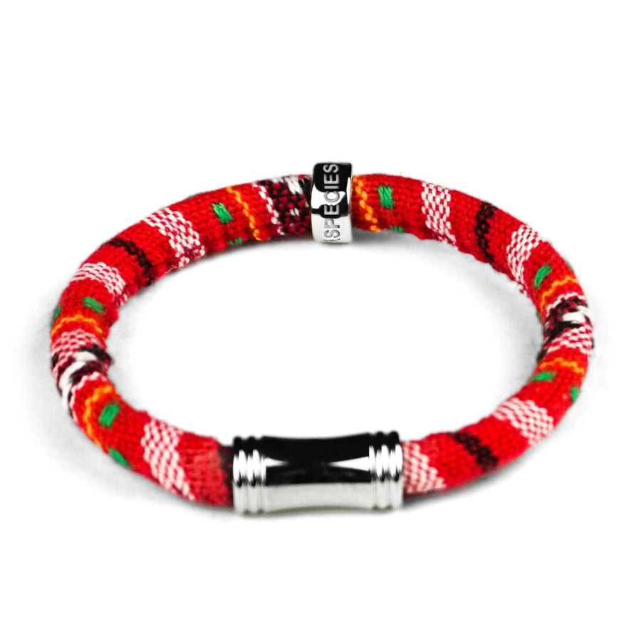 Highly Durable, Comfortable, Fun and well made . Eco-conscious linen/cotton blend HOPE Orangutan bracelet is lovingly hand made in the USA.  Easy on, easy off magnetic clasp. The orange red  color represents the orangutan species that we are partnering to protect. Imbued with the spirit of the orangutan and serving as a constant reminder that in this age of extinction, we are all connected to every living thing. Our partner in Orangutan Conservation is Orangutan Outreach.  