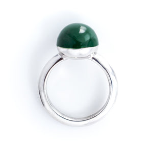 Xtinctio - This Etruscan Sphere ring is hand made in Italy by a 3rd generation Goldsmith.  Eco conscious 925 silver and enamel.  Engraved with our logo serving as a constant reminder that in this age of extinction, we are all connected to every living thing. Our partner in Rainforest Conservation