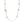 Long Silver Necklace with Raw Citrine Gemstone
